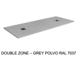 Receveur de douche, sur mesure : Largeur 160 à 210 cm x l. 70 à 100 cm. Bac à douche en résine anti glissant, finition misse, 10 couleurs, Livraison offerte